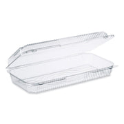 StayLock Clear Hinged Lid Containers, 8 x 13.38 x 2.6, Clear, Plastic, 200/Carton