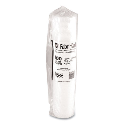 RK Cup Lids, Fits 16 oz to 20 oz Cold Cups, Plastic, Translucent, 1,000/Carton