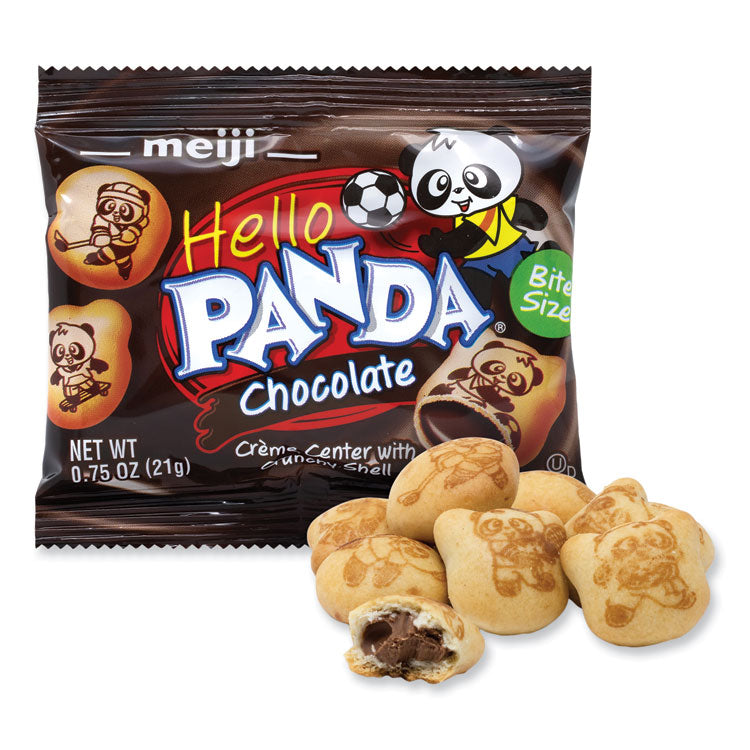 Hello Panda Chocolate Creme Filled Cookies, 0.75 oz Bag, 30 Bags/Carton