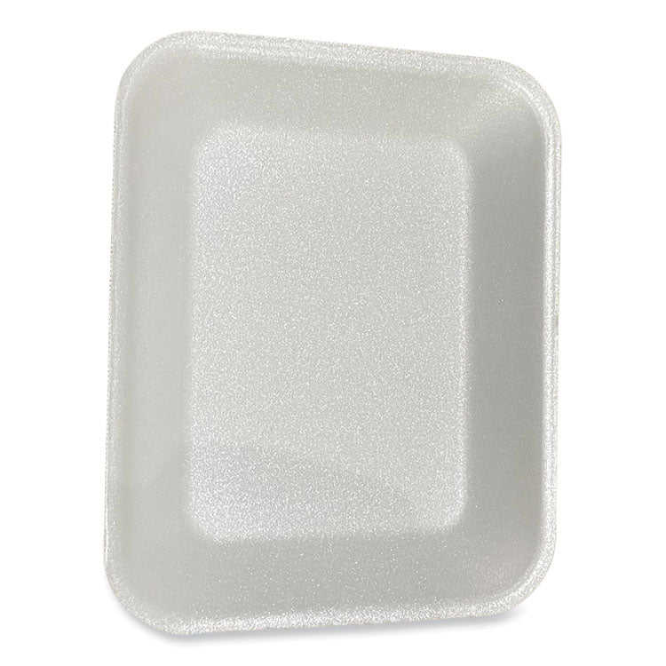 Meat Trays, #8P, 10.8 x 8.82 x 1.5, White, Foam, 200/Carton