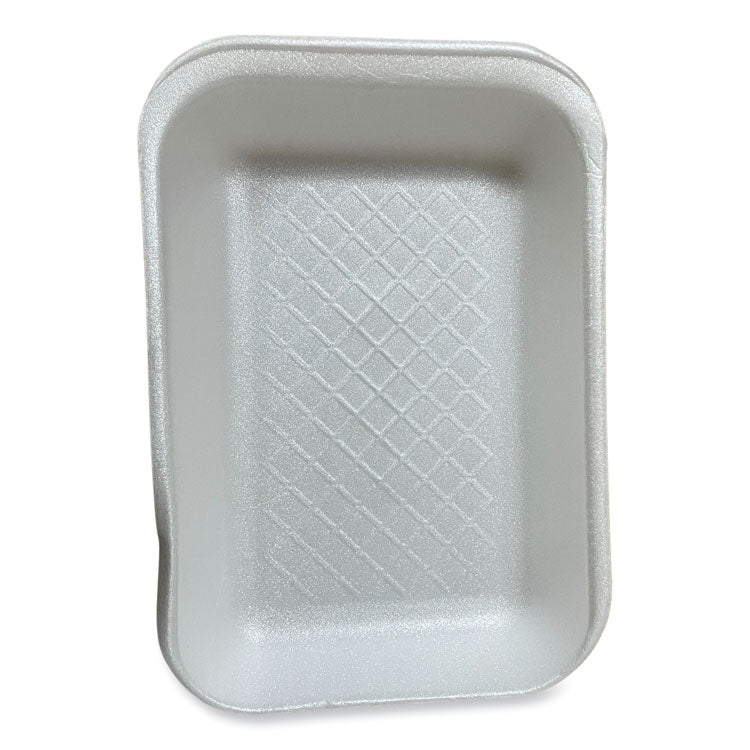 Meat Trays, #2D, 8.56 x 6.1 x 1.2, White, Foam, 500/Carton