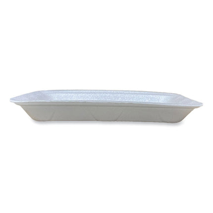 Meat Trays, #4D, 9.47 x 7.12 x 1.32, White, Foam, 500/Carton