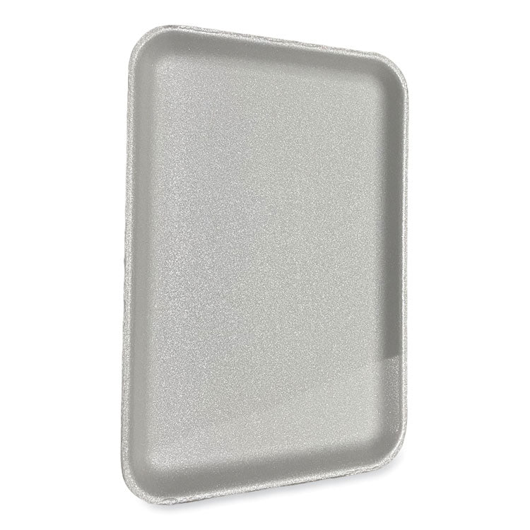 Meat Trays, 13.81 x 9.25 x 0.71, White, Foam, 100/Carton