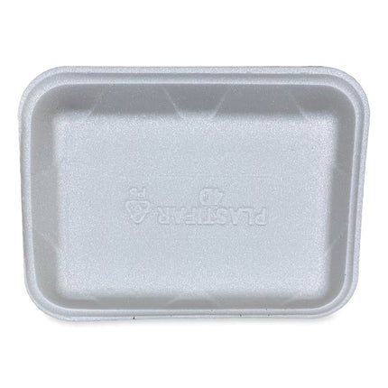 Meat Trays, #4D, 9.47 x 7.12 x 1.32, White, Foam, 500/Carton