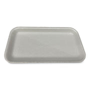Meat Trays, #17S, 8.5 x 4.69 x 0.64, White, Foam, 500/Carton