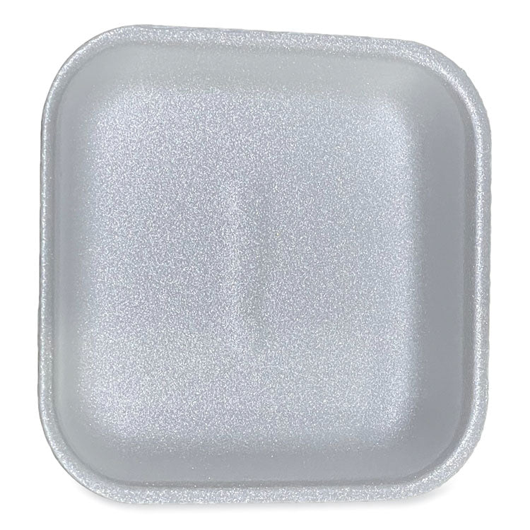 Meat Trays, #1, 5.38 x 5.38 x 1.07, White, Foam, 500/Carton