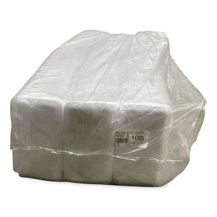 Meat Trays, #10S, 10.93 x 5.75 x 0.63, White, Foam, 500/Carton