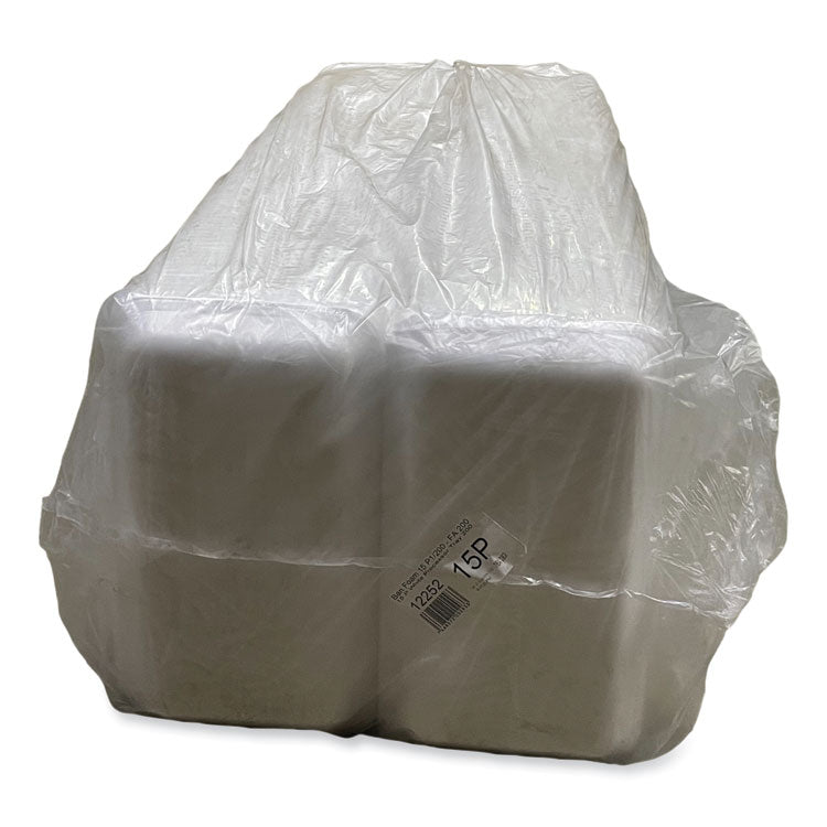 Meat Trays, #15P, 14.44 x 7.88 x 1.37, White, Foam, 200/Carton