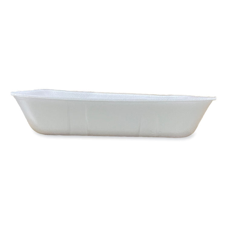 Meat Trays, #20K, 12 x 8.7 x 2.45, White, Foam, 125/Carton