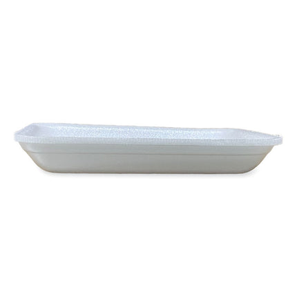 Meat Trays, #3P, 8.7 x 6.6 x 1.1, White, Foam, 400/Carton