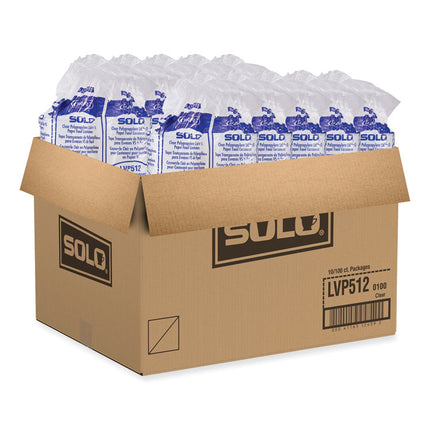 Polypropylene Vented Food Container Lids for 12 oz Food Containers, Clear, Plastic, 1,000/Carton
