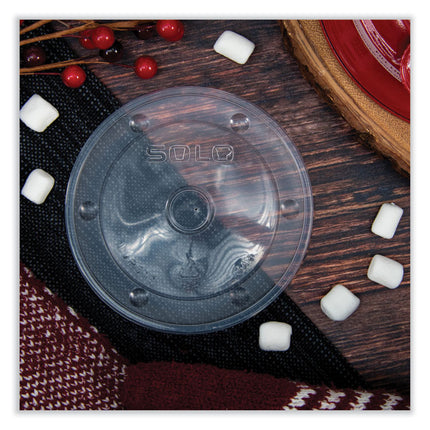 Polypropylene Vented Food Container Lids for 12 oz Food Containers, Clear, Plastic, 1,000/Carton