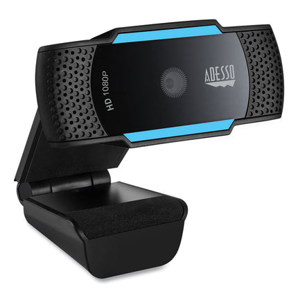 CyberTrack H5 1080P HD USB AutoFocus Webcam with Microphone, 1920 pixels x 1080 pixels, 2 Mpixels, Black