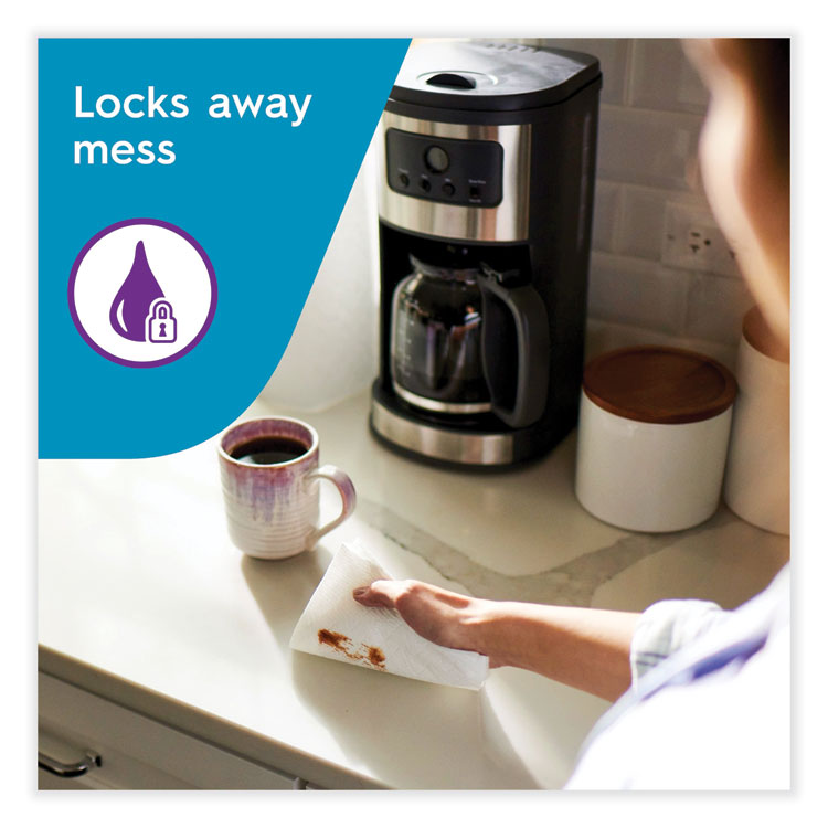 Multi-Surface Cloth Choose-A-Sheet Kitchen Roll Paper Towels 2-Ply, 11 X 5.9, White, 83/roll, 6 Rolls/pack, 4 Packs/carton