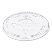 Straw-Slot Cold Cup Lids, Fits 30 oz to 32 oz Cold Cups, Plastic, Clear, 50/Sleeve, 20 Sleeves/Carton