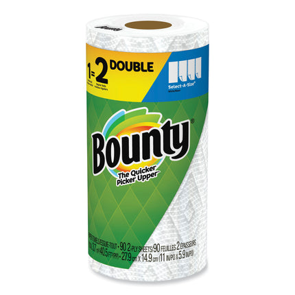 Select-a-Size Kitchen Roll Paper Towels, 2-Ply, 5.9 x 11, White, 82 Sheets/Double Roll, 24 Rolls/Carton