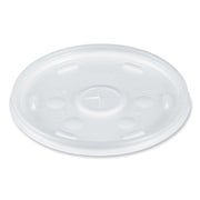 Cold Cup Lids, Fits 8 oz to 32 oz Cold Cups/Containers, Plastic, Translucent, 100/Sleeve, 10 Sleeves/Carton