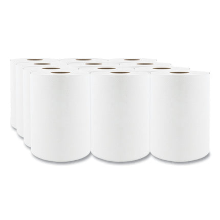 Select Roll Paper Towels, 1-Ply, 7.88" X 350 Ft, White, 12 Rolls/carton