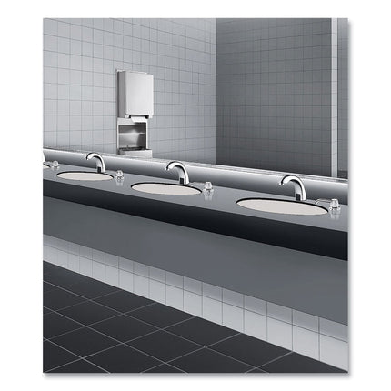 Contura Lavatory-Mounted Soap Dispenser, 34 Oz, 3.31 X 4 X 17.63, Chrome/stainless Steel