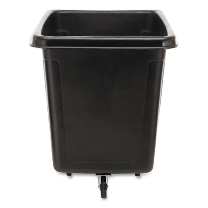 Cube Truck, 59 gal, 300 lb Capacity, Plastic, Black