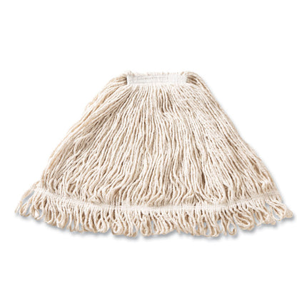 Super Stitch Blend Mop Head, Large, Cotton/synthetic, White, 6/carton