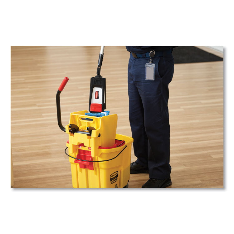 Wavebrake 2.0 Bucket/wringer Combos, Side-Press, 35 Qt, Plastic, Green