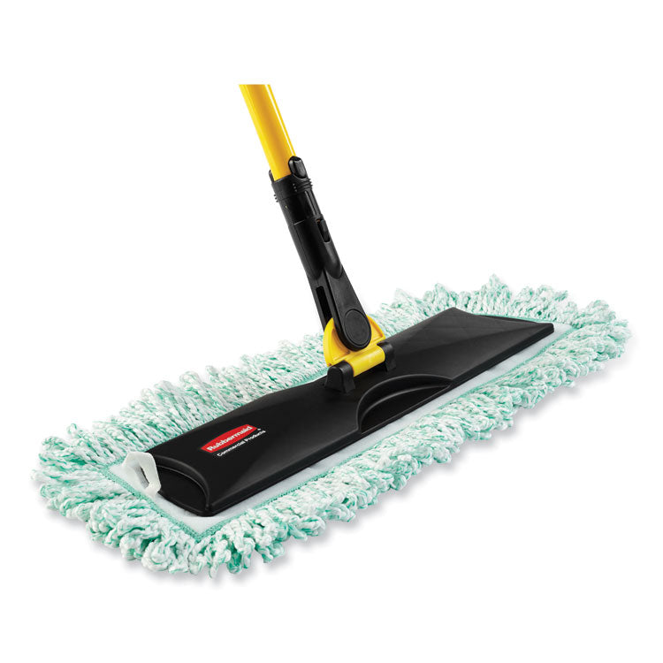 Hygen Dust Mop Heads With Fringe, Green, 60 In., Microfiber, Cut-End