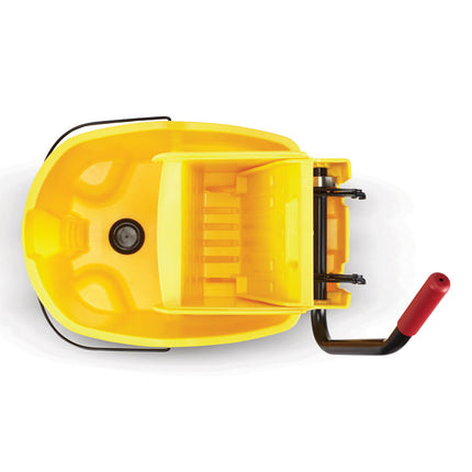 Wavebrake 2.0 Bucket/wringer Combos, Down-Press, 44 Qt, Plastic, Yellow