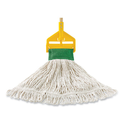 Super Stitch Blend Mop Head, Large, Cotton/synthetic, White, 6/carton