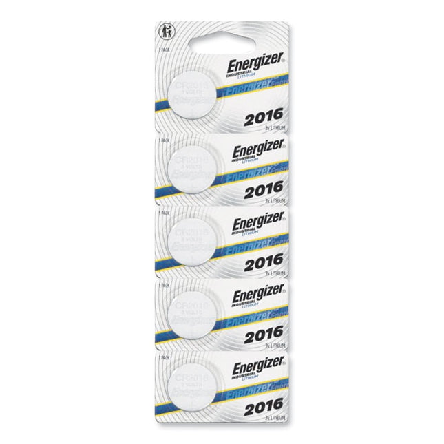 Industrial Lithium Cr2016 Coin Battery With Tear-Strip Packaging, 3 V, 100/box
