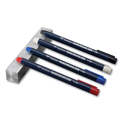 Wax-Based Marking Pencil, 4.4 Mm, Yellow Wax, Navy Blue Barrel, 10/box
