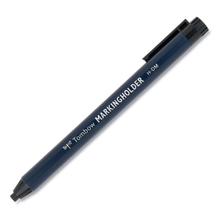 Wax-Based Marking Pencil, 4.4 Mm, Black Wax, Navy Blue Barrel, 10/box