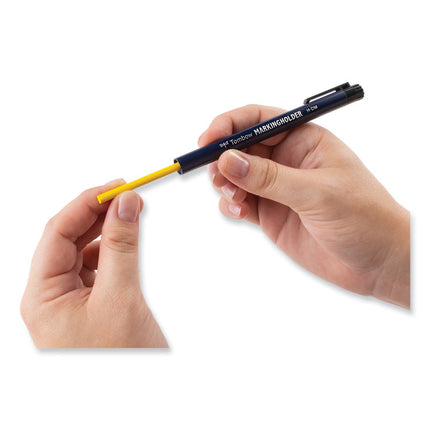 Mechanical Wax-Based Marking Pencil Refills. 4.4 Mm, Yellow, 10/box