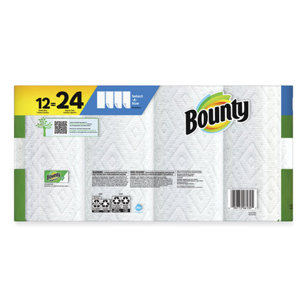 Select-a-Size Kitchen Roll Paper Towels, 2-Ply, 5.9 x 11, White, 82 Sheets/Double Roll, 12 Rolls/Carton