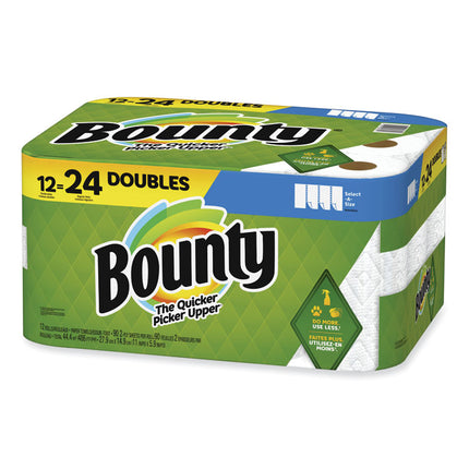 Select-a-Size Kitchen Roll Paper Towels, 2-Ply, 5.9 x 11, White, 82 Sheets/Double Roll, 12 Rolls/Carton