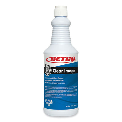 Clear Image Glass And Surface Cleaner, Rain Fresh Scent, 32 Oz Bottle, 6/carton