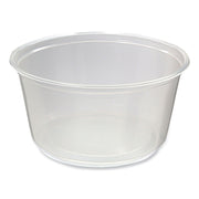 Microwavable Deli Containers, 12 oz, 4.6" Diameter x 2.3" h, Clear, Plastic, 500/Carton