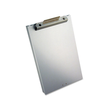 Redi-Rite Aluminum Storage Clipboard, 1" Clip Capacity, Holds 8.5 x 11 Sheets, Silver