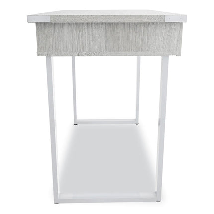 Mirella SOHO Desk with Drawer, 36.25" x 22.25" x 30", Gray