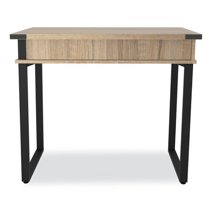 Mirella SOHO Desk with Drawer, 36.25" x 22.25" x 30", Black