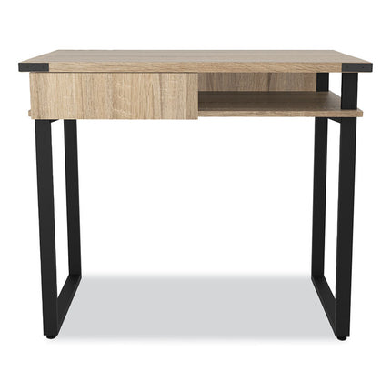 Mirella SOHO Desk with Drawer, 36.25" x 22.25" x 30", Black