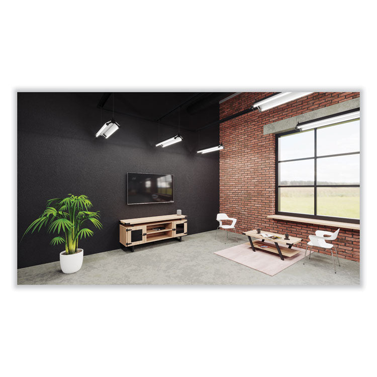 Coffee Table, Rectangular, 48 x 23.75 x 16, Sand Dune Top, Black Base