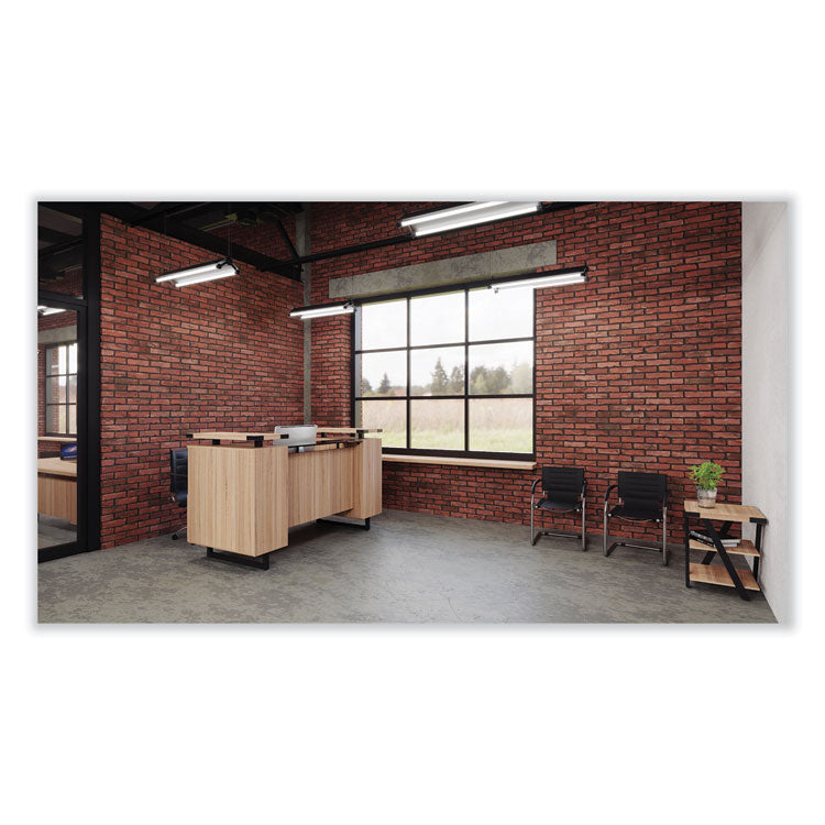 End Table, Square, 20 x 20 x 25, Sand Dune Top, Black Base