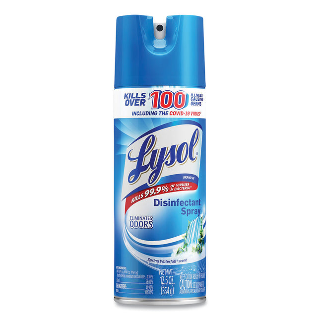 Disinfectant Spray, Spring Waterfall Scent, 12.5 Oz Aerosol Spray