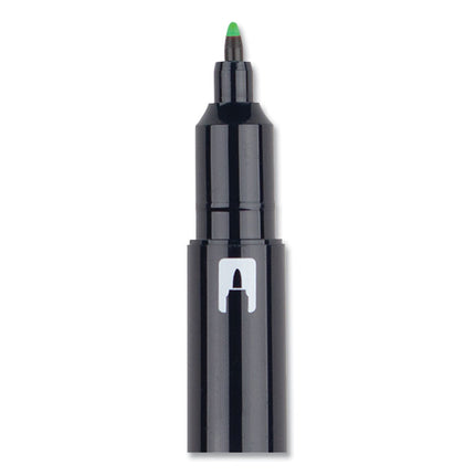 Highlighters, Yellow Green Ink, Bullet/Chisel Tip, Yellow Green Barrel, 10/Box