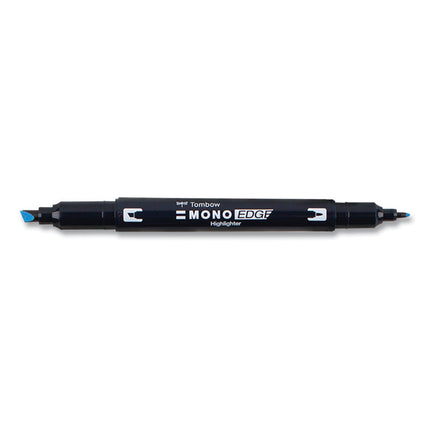 Highlighters, Skyblue Ink, Bullet/Chisel Tip, Skyblue Barrel, 10/Box