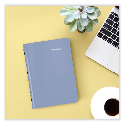 Academic Daily/Monthly Planner, 8 x 5, Cyan Cover, 12-Month (Aug to July): 2024 to 2025