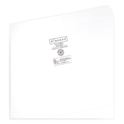Reinforced Top Tab Colored File Folders, Straight Tabs, Letter Size, 0.75" Expansion, White, 100/Box