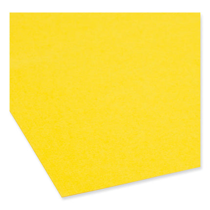 Top Tab Colored Fastener Folders, 0.75" Expansion, 2 Fasteners, Letter Size, Yellow Exterior, 50/Box