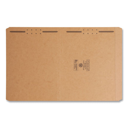 Kraft Fastener Folders, 0.75" Expansion, 2 Fasteners, Letter Size, Kraft Exterior, 50/Box